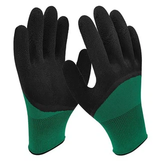 Sorte latex skumhandsker